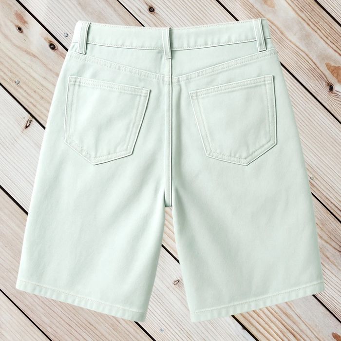 Bermuda / short stretch vert d’eau Name It – taille 12 ans (152 cm) - photo numéro 2