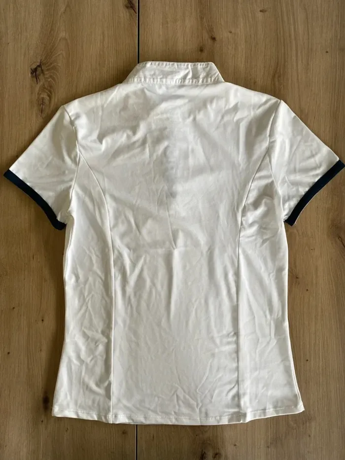 Polo Blanc Harcour – Taille L – Très Bon État - photo numéro 2
