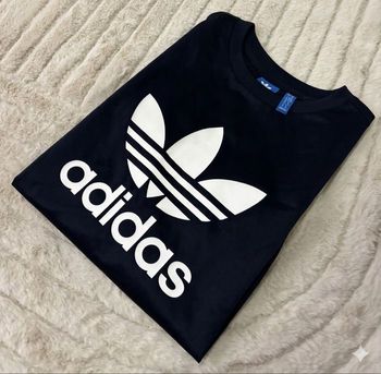 Sweat Adidas Originals bleu marine logo blanc XS streetwear