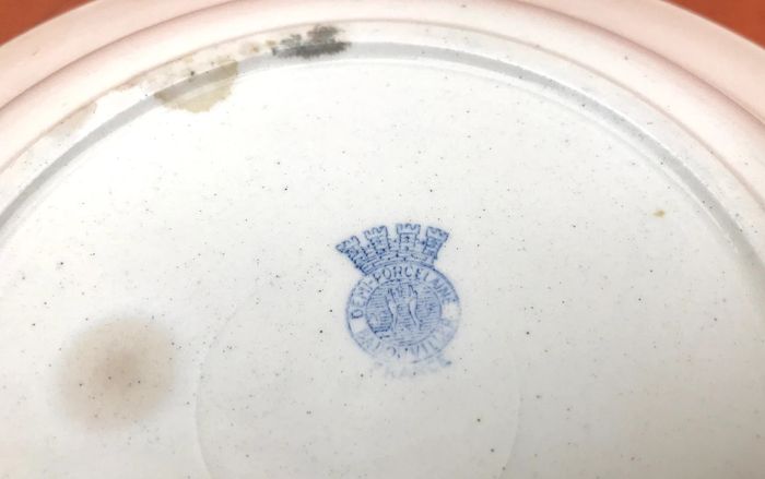 Années 1920 Assiette creuse Badonviller France Demi-Porcelaine - photo numéro 3