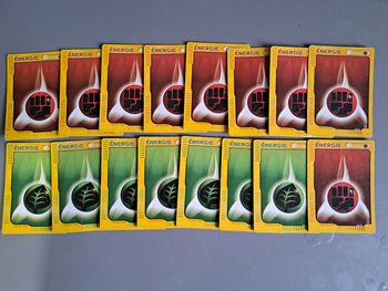 Lot de 16 cartes énergies pokémon Wizards Expédition FR