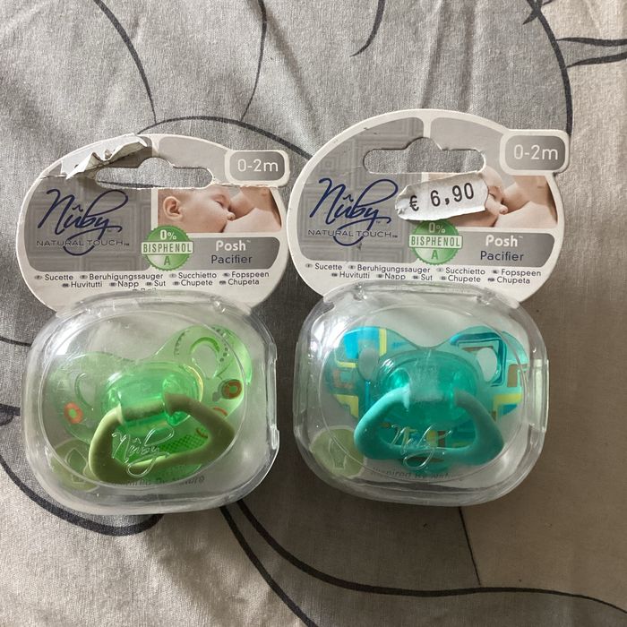 Lot de 2 tetines 0/2mois