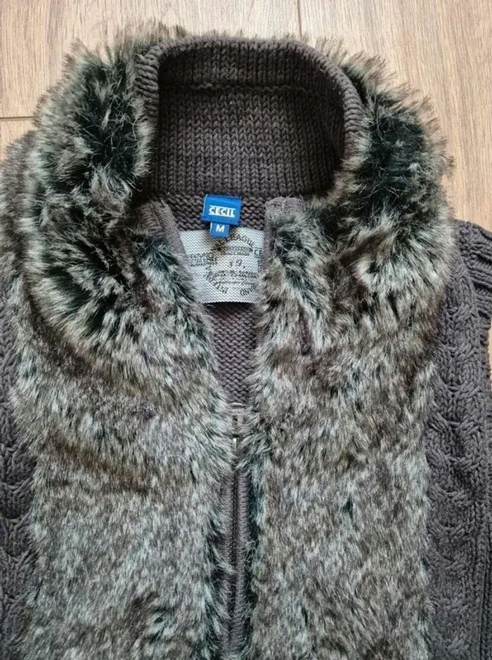 Gilet sans manche fourrure cecil - photo numéro 5