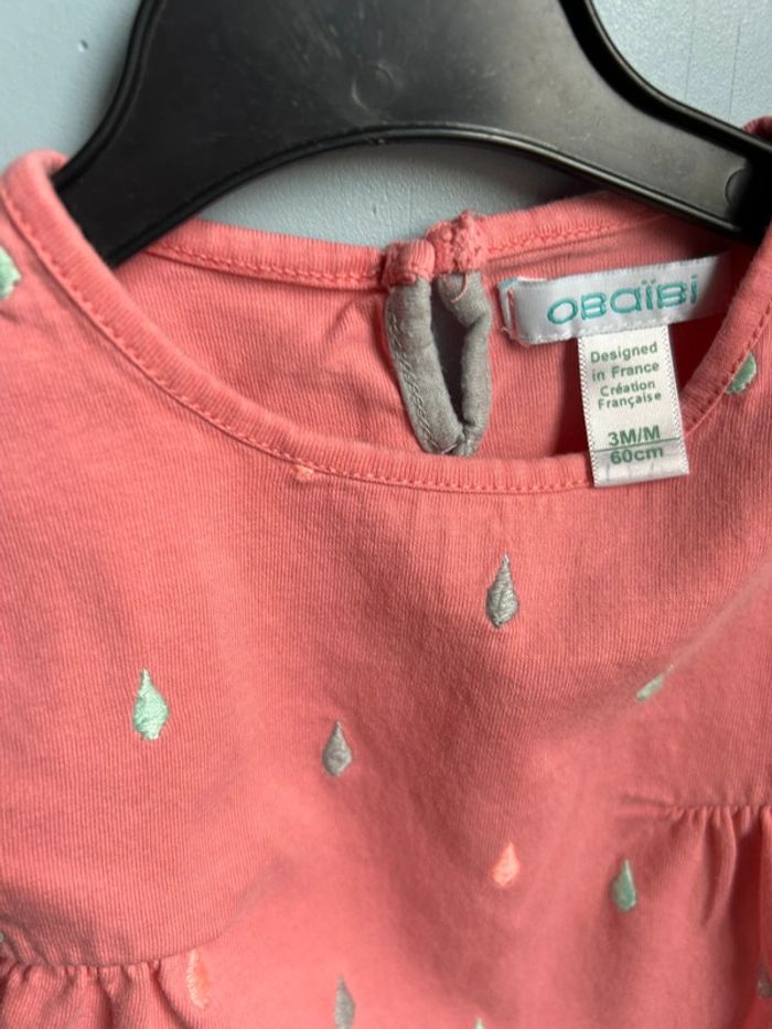 Tunique rose , obaibi, 3 mois - photo numéro 5
