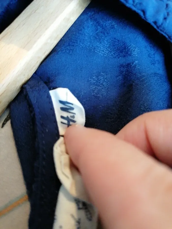 Robe bleue longue broderies - photo numéro 6