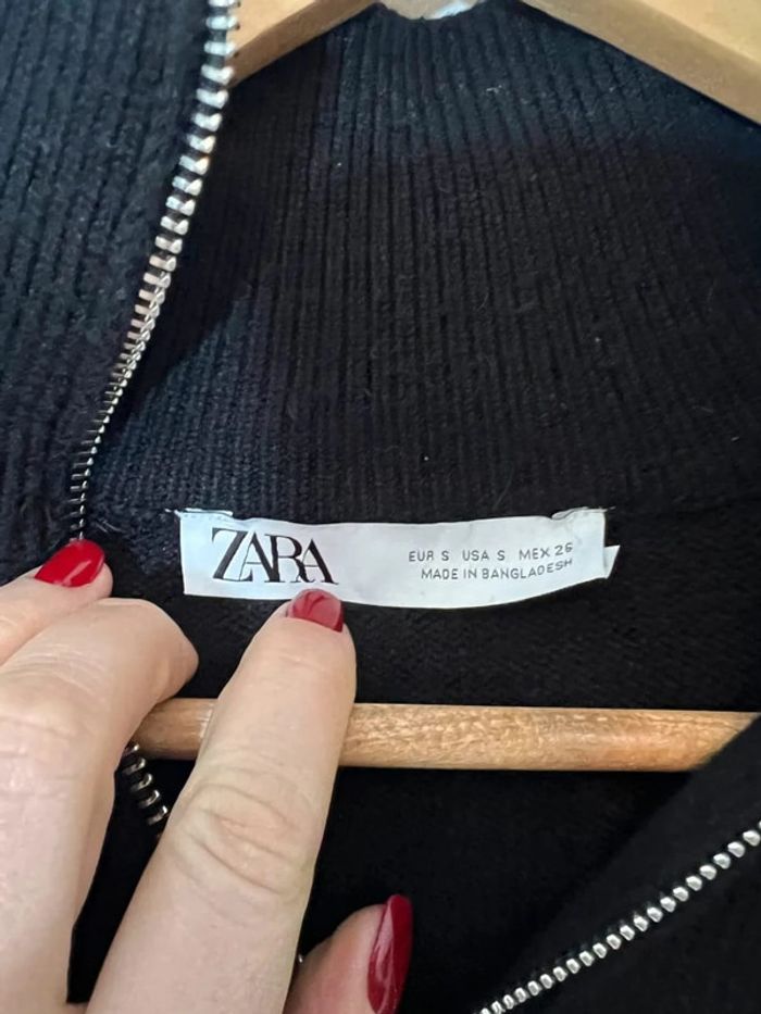 Pull half-zip Zara marinière - photo numéro 4