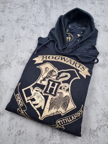 Pull à capuche Harry Potter noir/doré, XXL Hommes