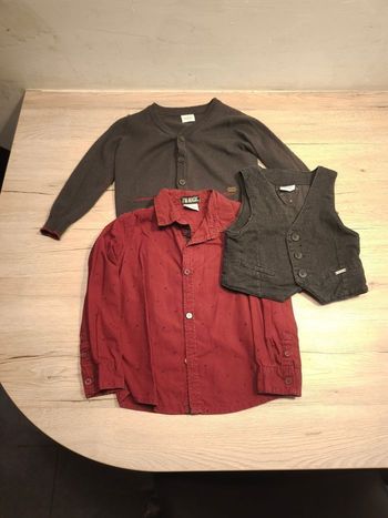 Ensemble gilet chemise costume 2/3 ans