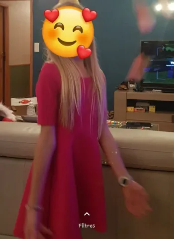 Robe rose fuchsia