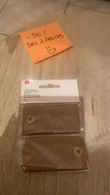 Lot de 12 étiquettes cadeaux