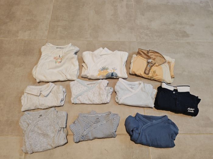 Lot vêtements bébé garçon 1 mois hiver