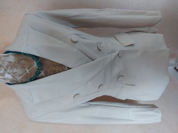Veste / blazer Lumina simili cuir écru taille M