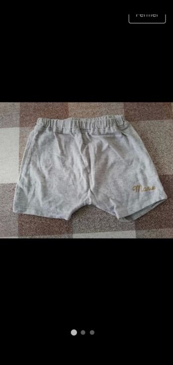 Short gris Disney Marie 12 mois