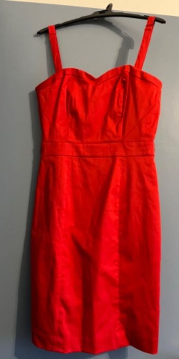 Robe de fête femme bustier rouge
