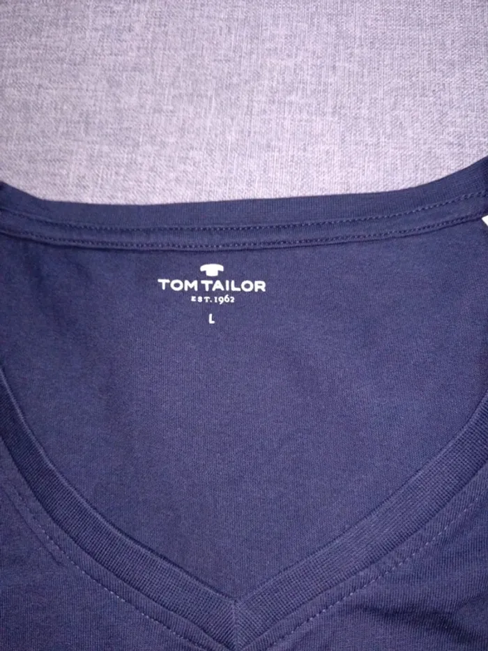 C62 t-shirt marine Tom Tailor L - photo numéro 3