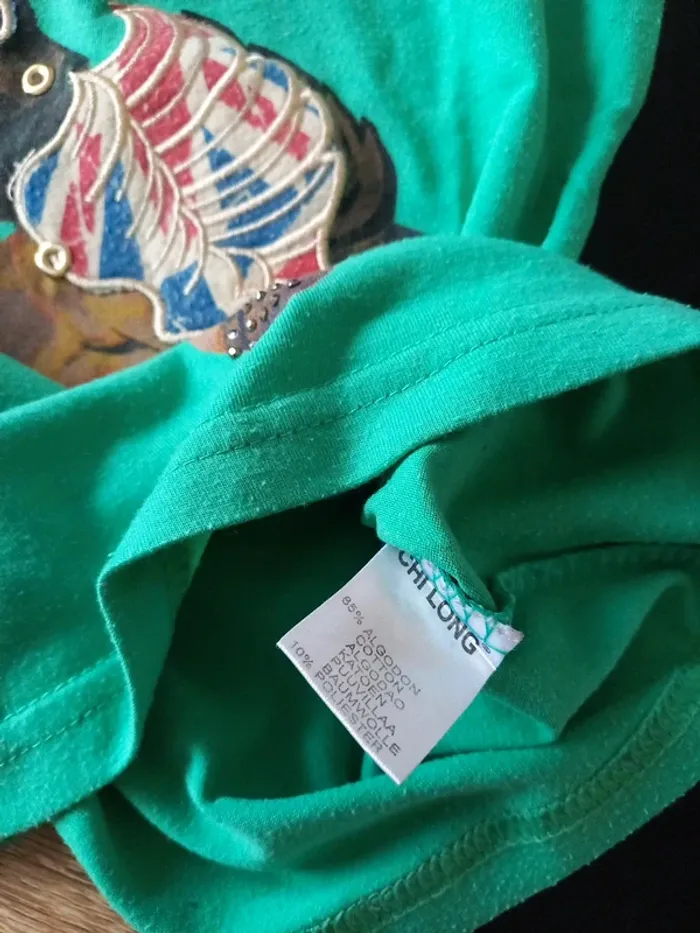 Tee-shirt vert 7/8 ans - photo numéro 6