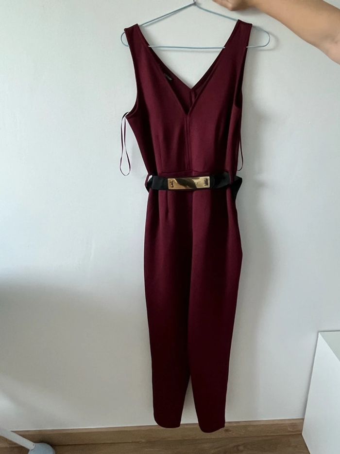 Combinaison femme Bodyflirt taille 38 couleur bordeaux très bon état - photo numéro 2