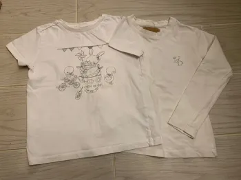 Lot t-shirt fille 23-24m-2a