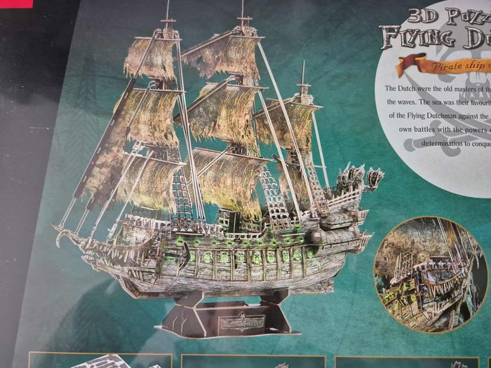 CubicFun Puzzle 3D de Hollandais Volant - LED Maquette de Bateau de Pirate Hollandais - photo numéro 3