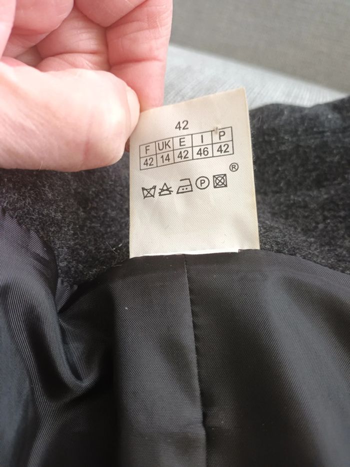 Manteau chaud gris anthracite - photo numéro 7