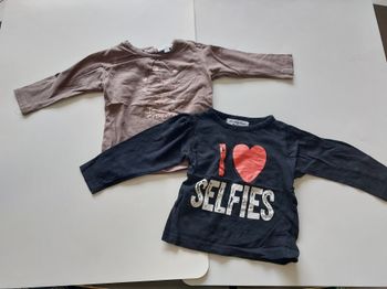 Lot 2 tshirts 9 mois