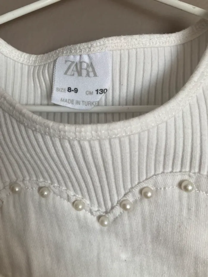 Zara t-shirt court 8-9 ans - photo numéro 2