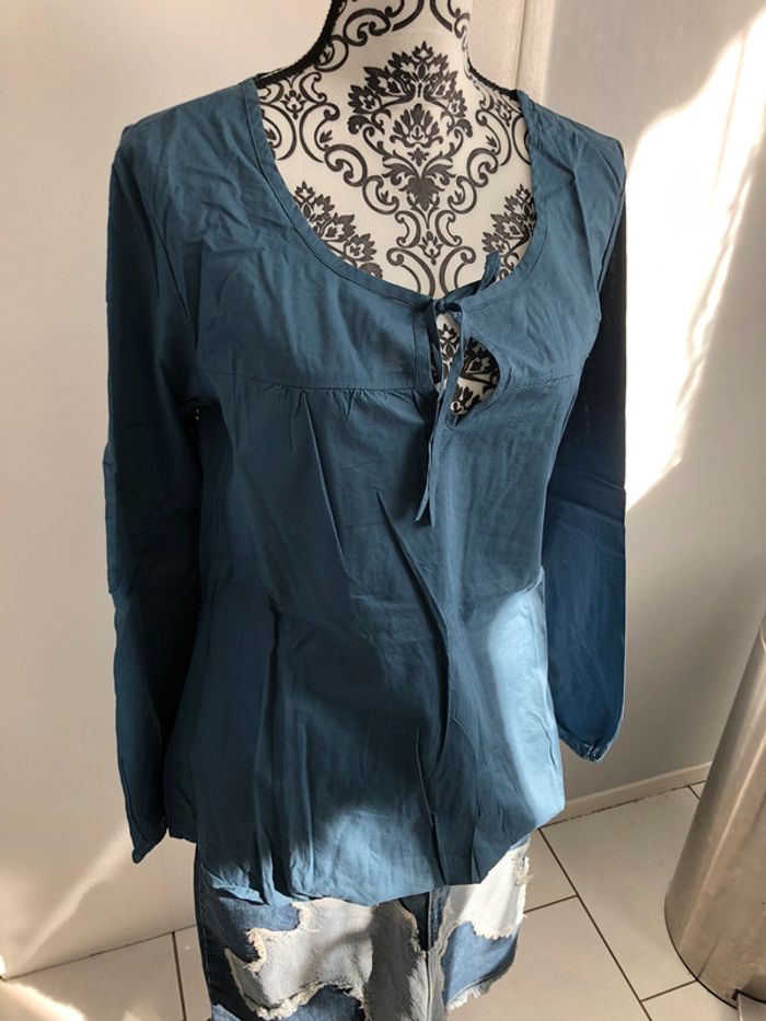 Blouse bleue Active Wear taille 38