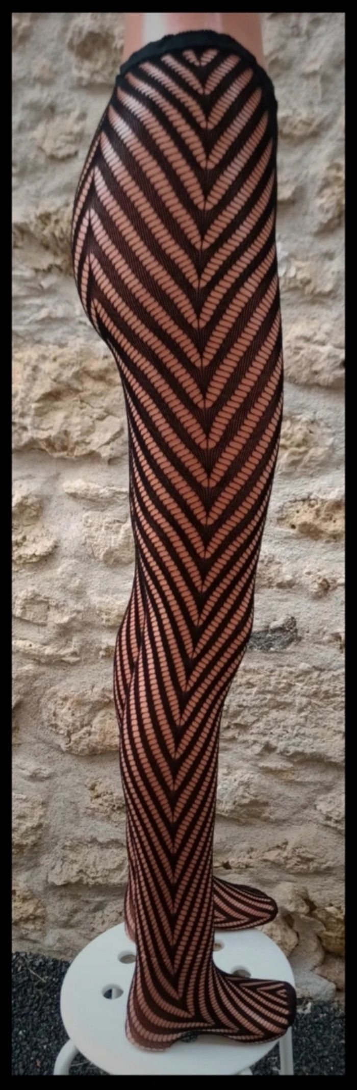 Collant résille motif fantaisie - photo numéro 4