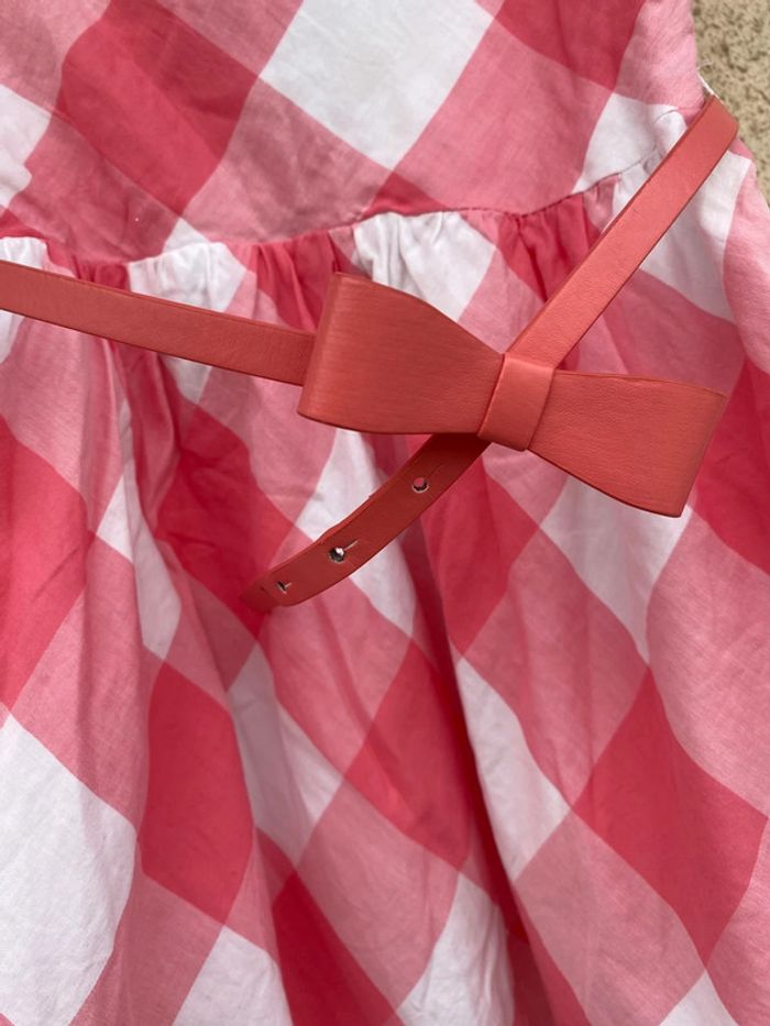 Très belle robe vichy doublé 6 ans - photo numéro 3