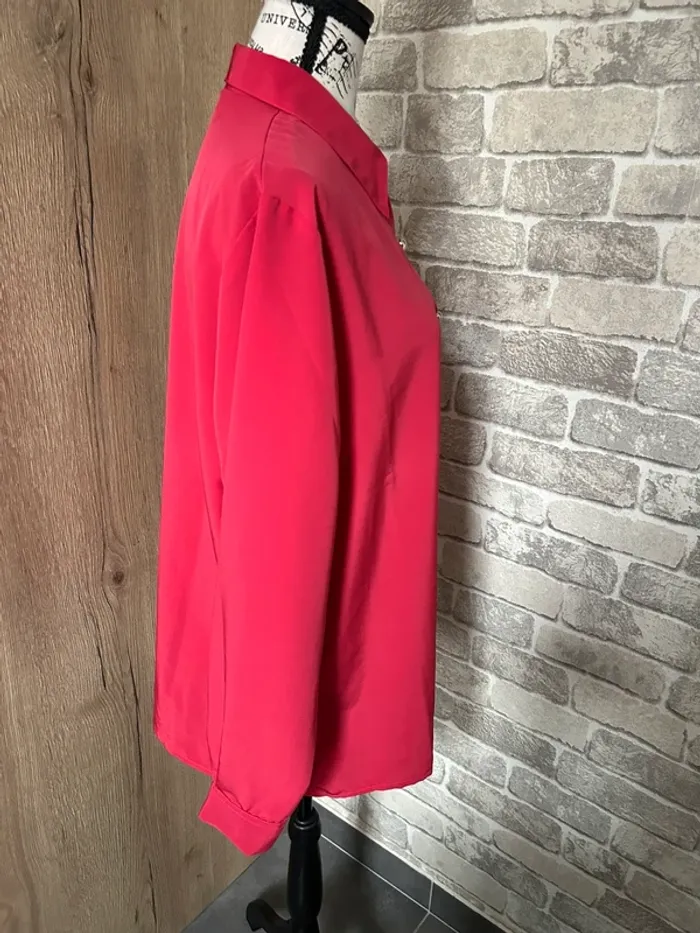 Chemisier rouge vintage taille 44 - photo numéro 5