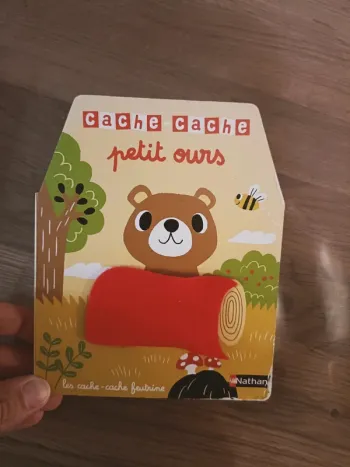 Livre cache cache petit ours Nathan