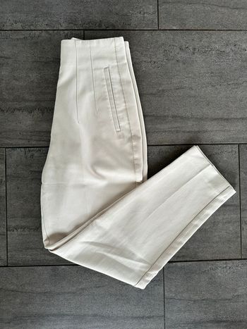 Pantalon Carotte Beige