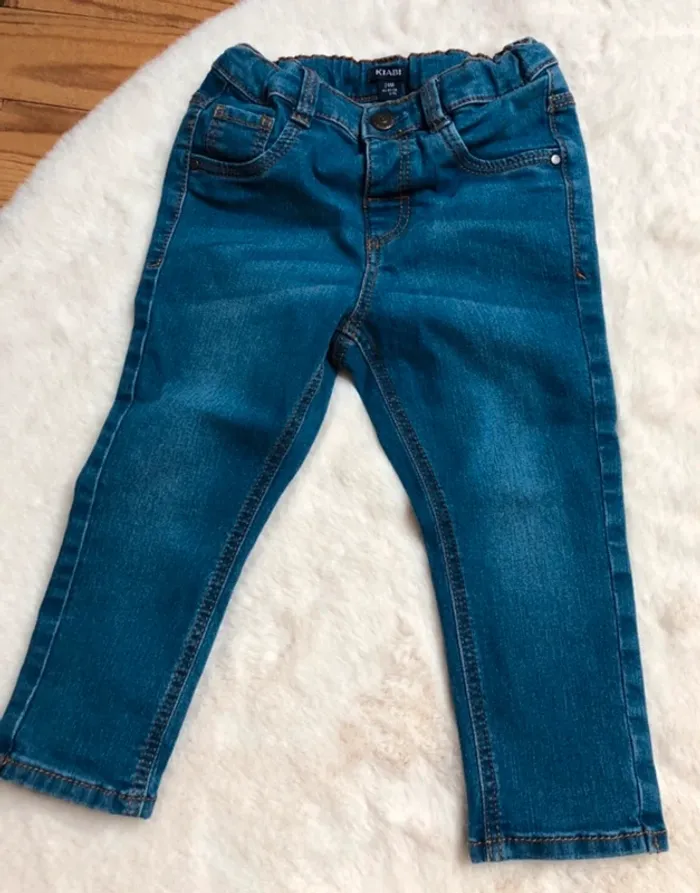 Lot 4 pantalons / jeans 24 mois 86/92cm Zara Kiabi Gémo - photo numéro 10