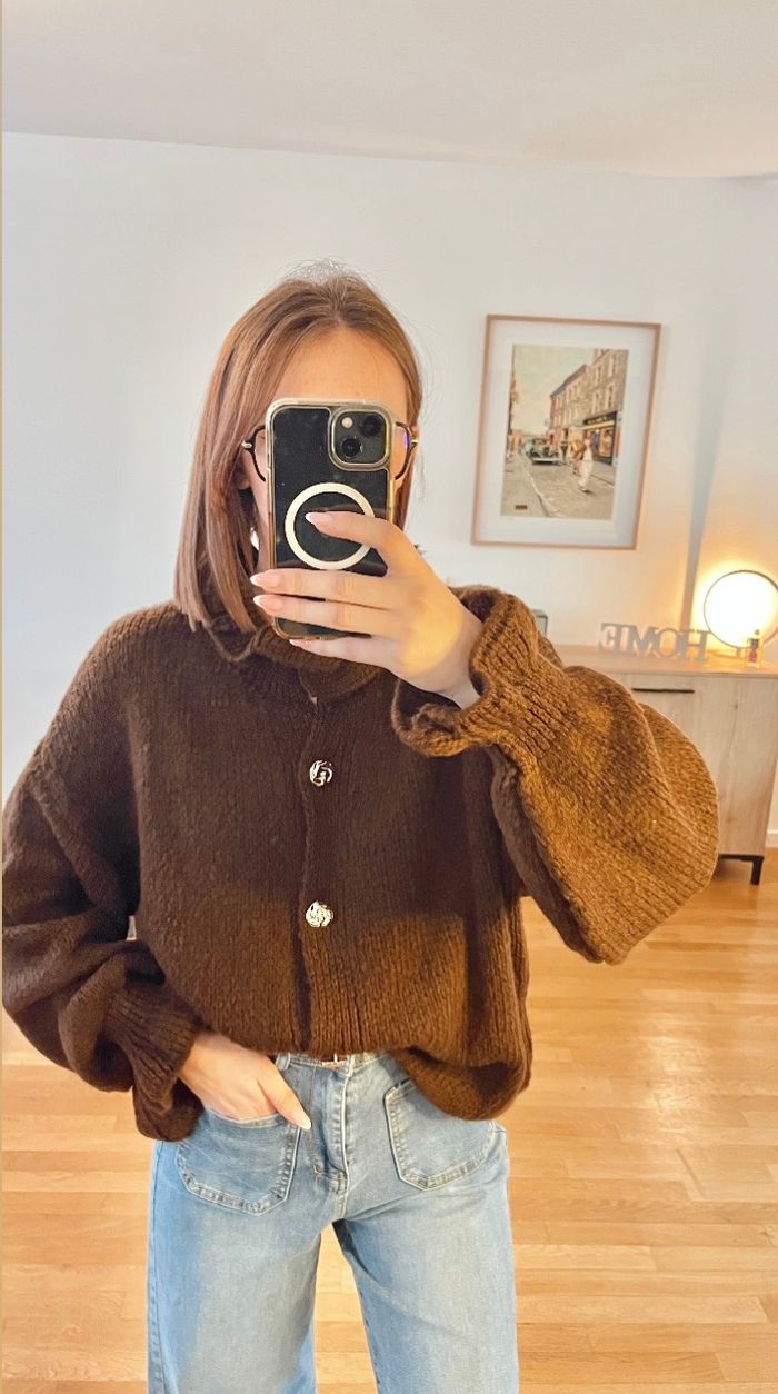 Gilet Col Montant avec Boutons