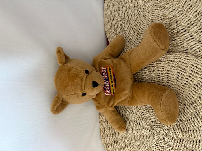 Doudou peluche micro ondable ours beige Beddy Bear INTELEX - photo numéro 7