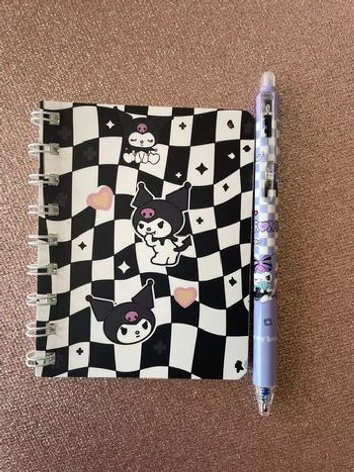 Carnet + stylo kuromi