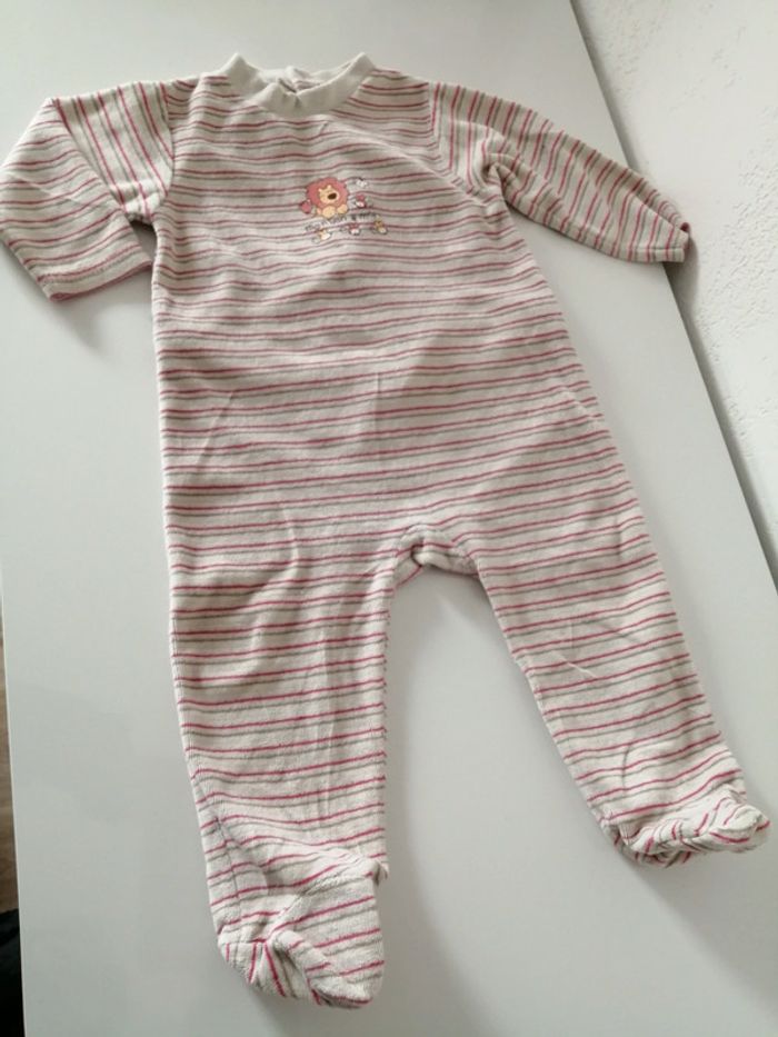 Pyjama velours mixte 12 mois - photo numéro 3