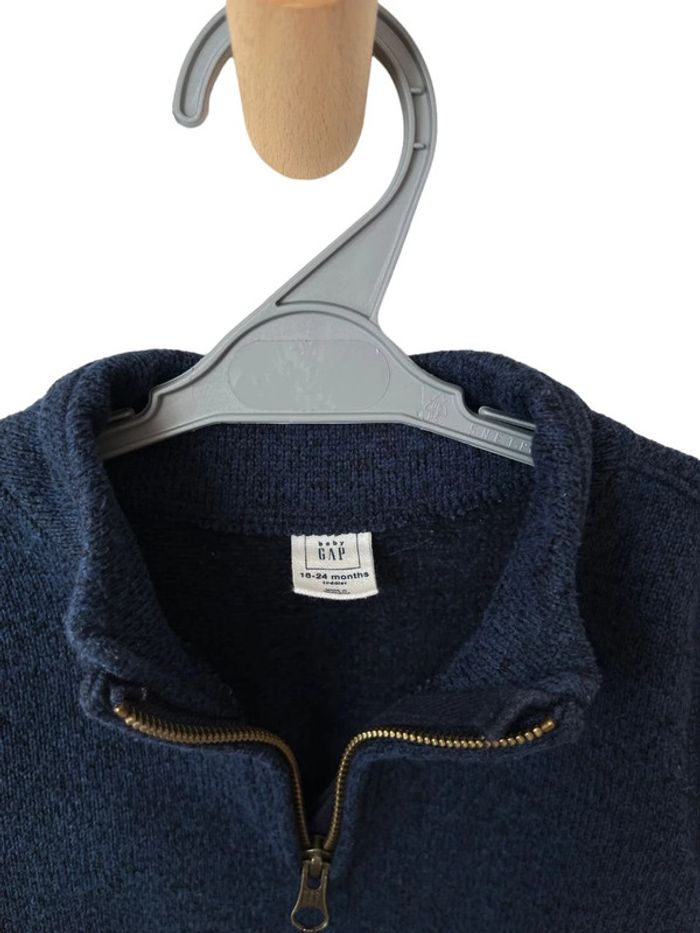Pull doux à col camionneur zippé - Gap 90cm (18-24 mois) - photo numéro 3