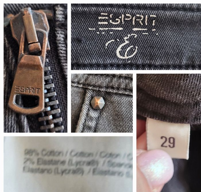 Esprit Jupe en Jean TFr38 -Gris Délavé en TBE - photo numéro 4