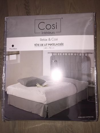 Tête de lit matelassé