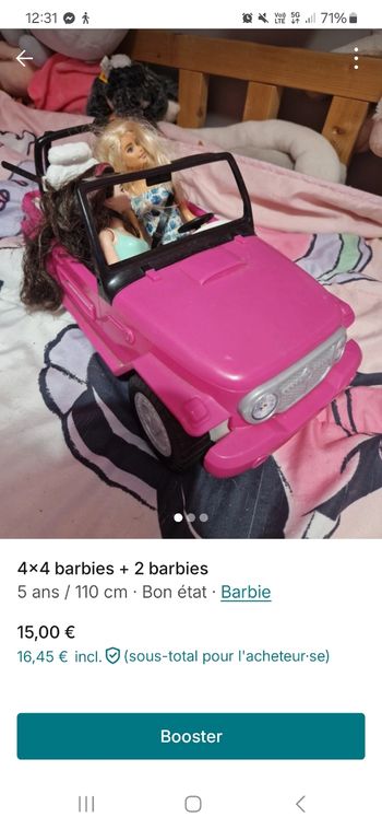 4×4 barbie + 2 barbies