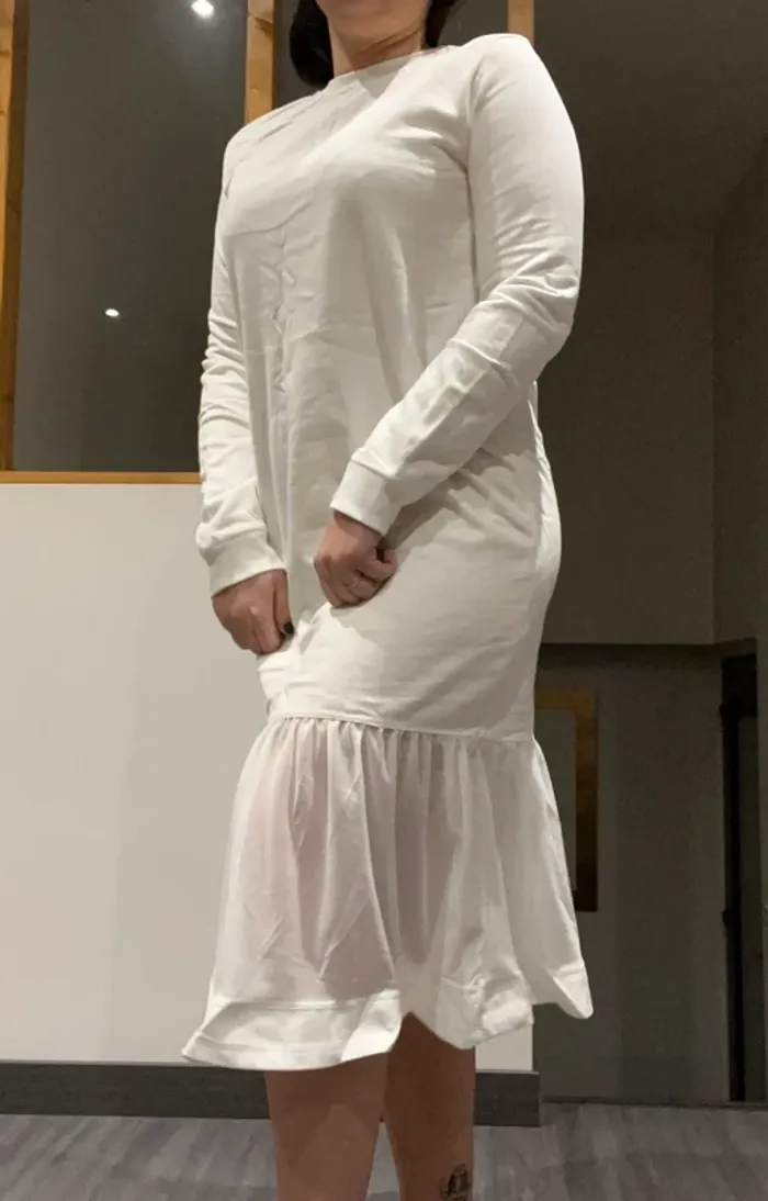 Robe pull blanche - photo numéro 2