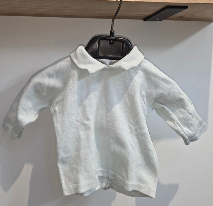 Tee-shirt ML bleu clair 3 mois