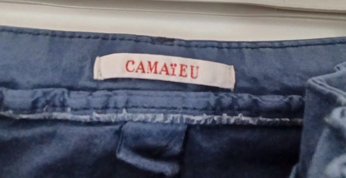 Pantalon toile bleu Camaïeu - photo numéro 3