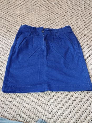 Jupe courte camaieu bleu
