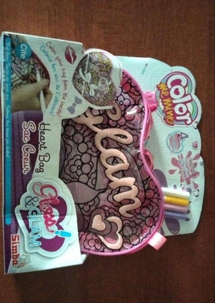 Color Me Mine – Sac Cœur à Colorier