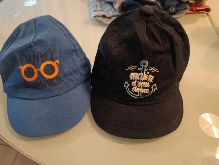 Lot de 2 casquettes