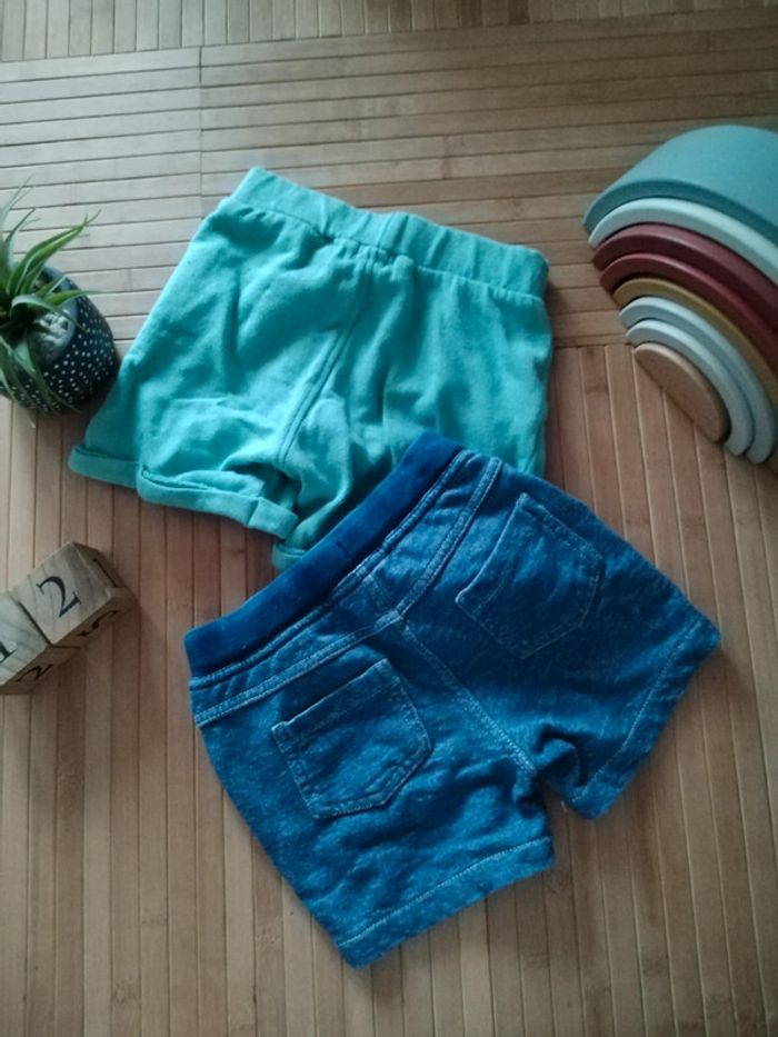 Lot 2 short molleton 12mois - photo numéro 2