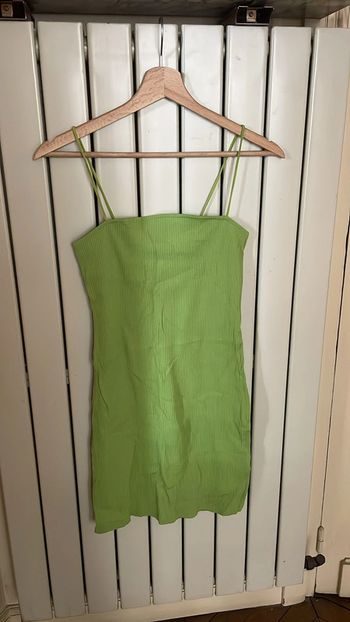 Robe courte Verte Bershka Neuve