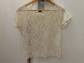 Blouse dentelle écru Pimkie T. M parfait état